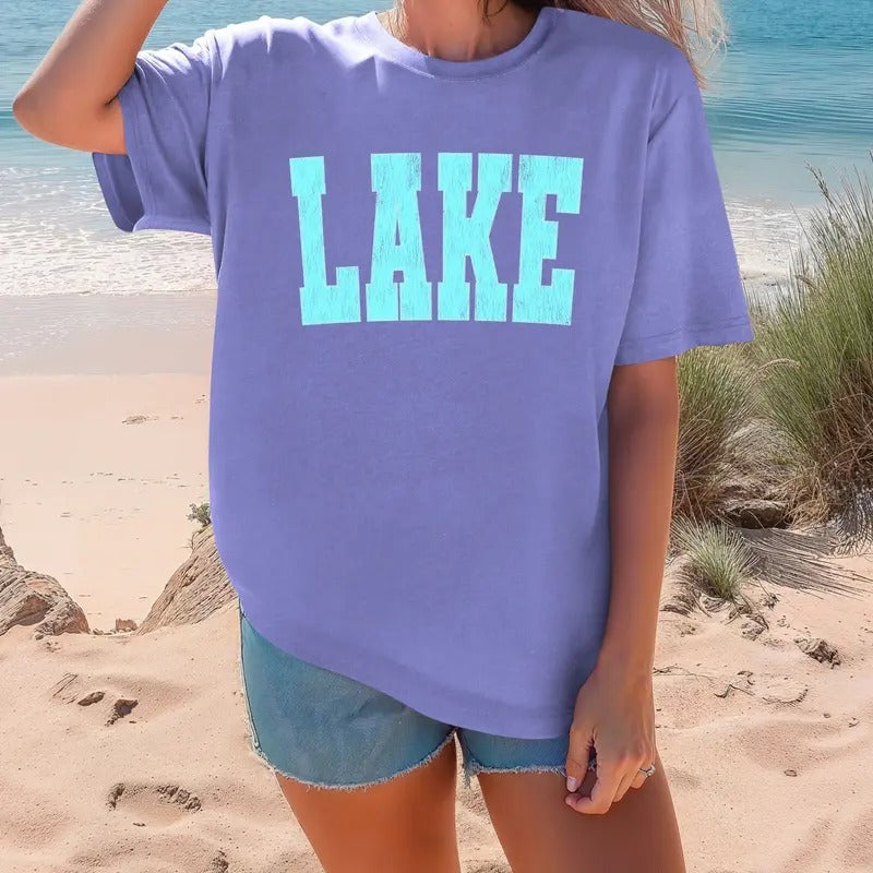 Distressed Lake print Comfort colors Tee shirt Hoodie, Sweatshirt | WearSparks.com