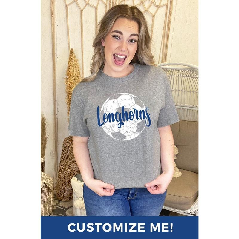 Distressed Soccer with Personalization T-Shirt Hoodie, Sweatshirt | WearSparks.com