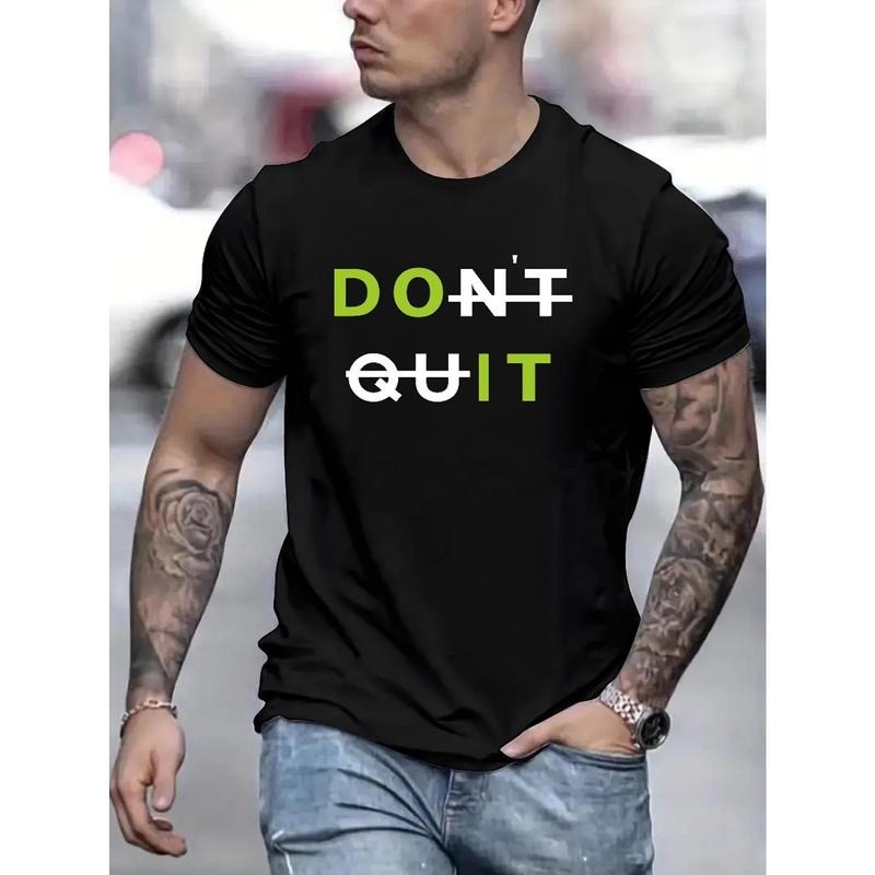 Do It printed T-shirt, men's T-shirt, summer casual short-sleeved T-shirt Made in USA Hoodie, Sweatshirt | WearSparks.com