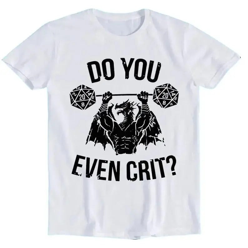 Do You Even Crit GYM Master Ancient Swole'd Dragon DnD D20 Dice Funny Art Drawing Gamer Anime Cult Meme Movie Music Gift...