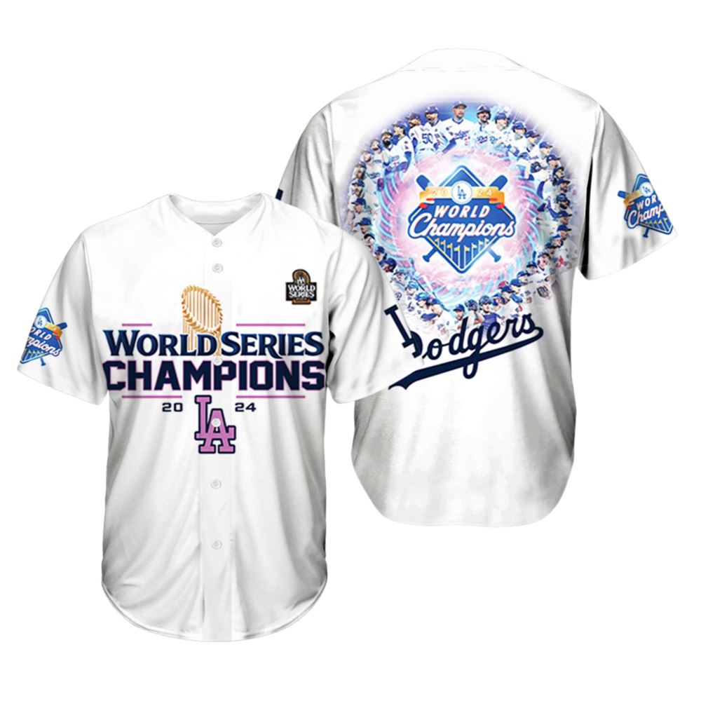 Dodgers 2024 World Series Champions Baseball Jersey - Grishko.com T-Shirts, Hoodie, Sweatshirt | WearSparks.com (Image 1)