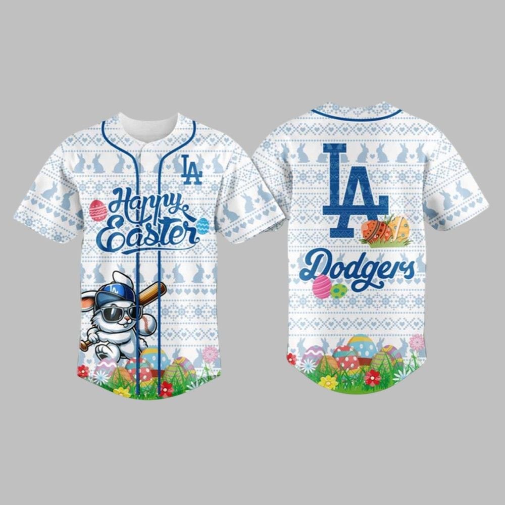 Dodgers Happy Easter 2025 Baseball Jersey - Grishko.com T-Shirts, Hoodie, Sweatshirt | WearSparks.com (Image 1)