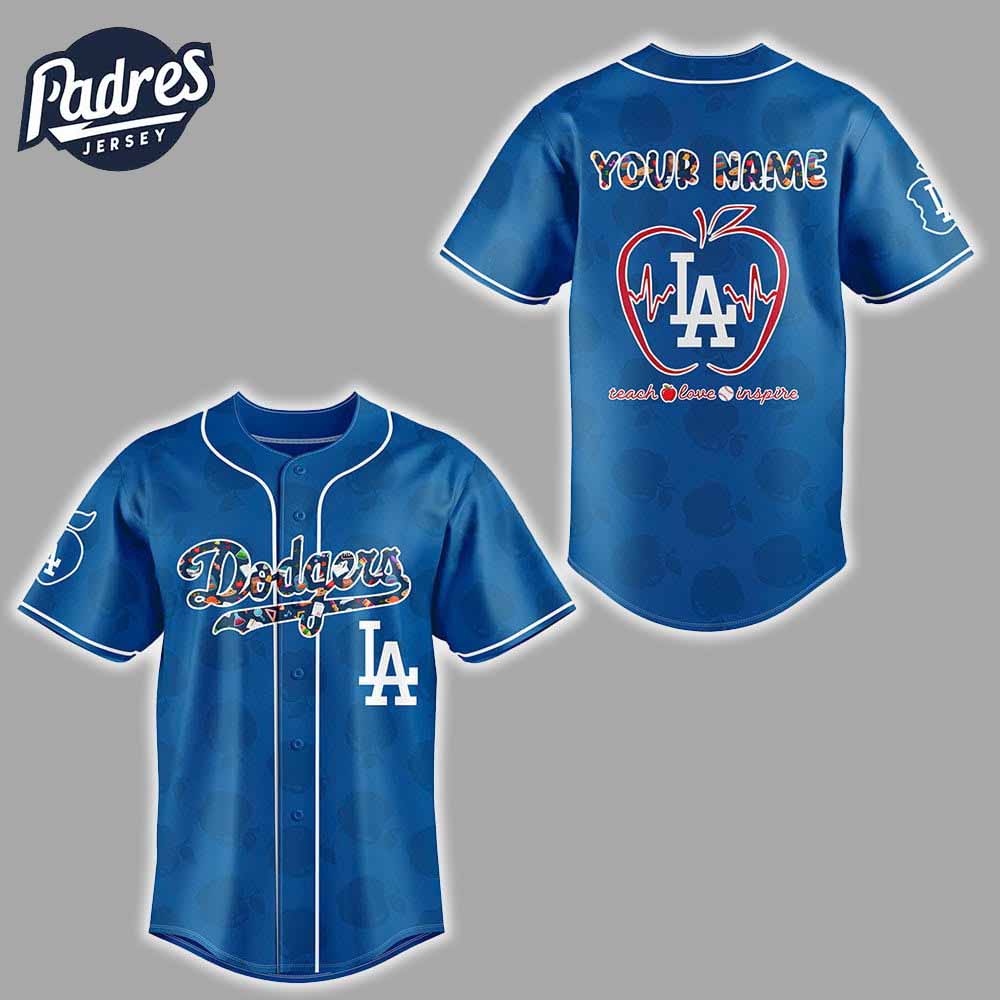 Dodgers Teacher Night 2025 Baseball Jersey - Padres Jersey Oasis: Elevate Your Baseball Style Game T-Shirts,... (Image 1)