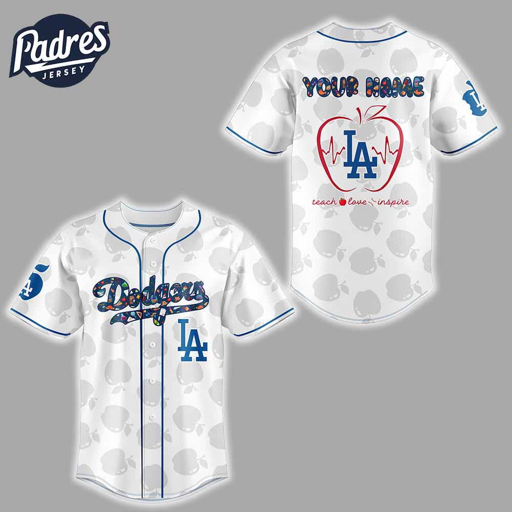 Dodgers Teacher Night 2025 Baseball Jersey - Padres Jersey Oasis: Elevate Your Baseball Style Game T-Shirts,... (Image 2)