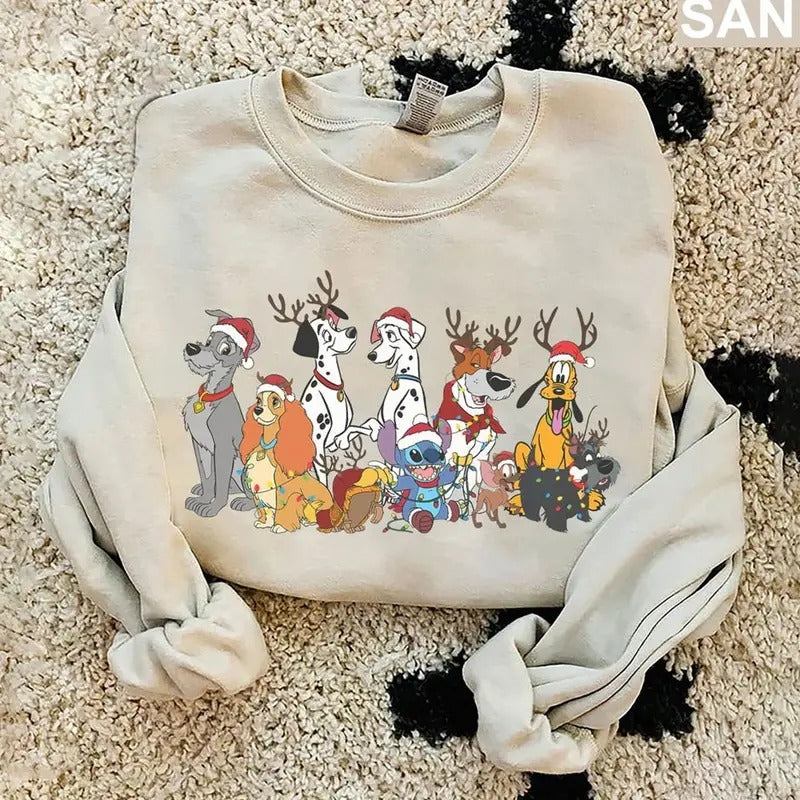 Dog Christmas Sweatshirt, Xmas Dog Sweater, Christmas Movie Shirt, Dog Lover Gif, Dog Mom Shirt, Merry Christmas...