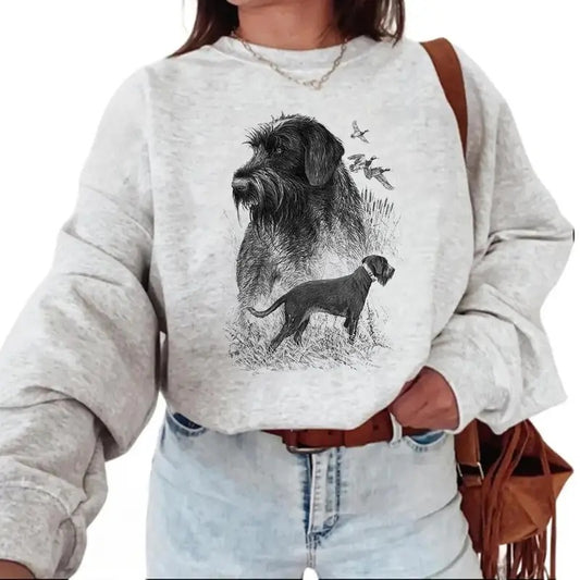 Dog Hunting Mallard Duck Sweatshirt Hello Hunting Season Hoodie,  T-shirt, Nature Animal Lover Cotton Unisex for Husband,...