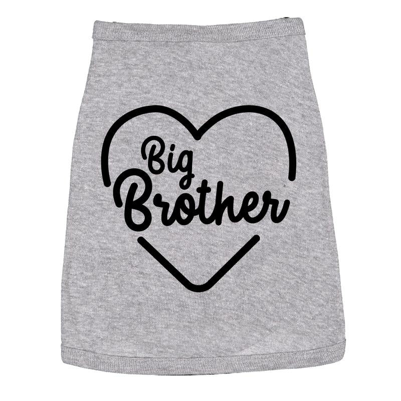 Dog Shirt Big Brother Cute Clothes for Family Pet Brother Shirt For Dogs Funny Dog Puppy Shirt Grey Hoodie, Sweatshirt