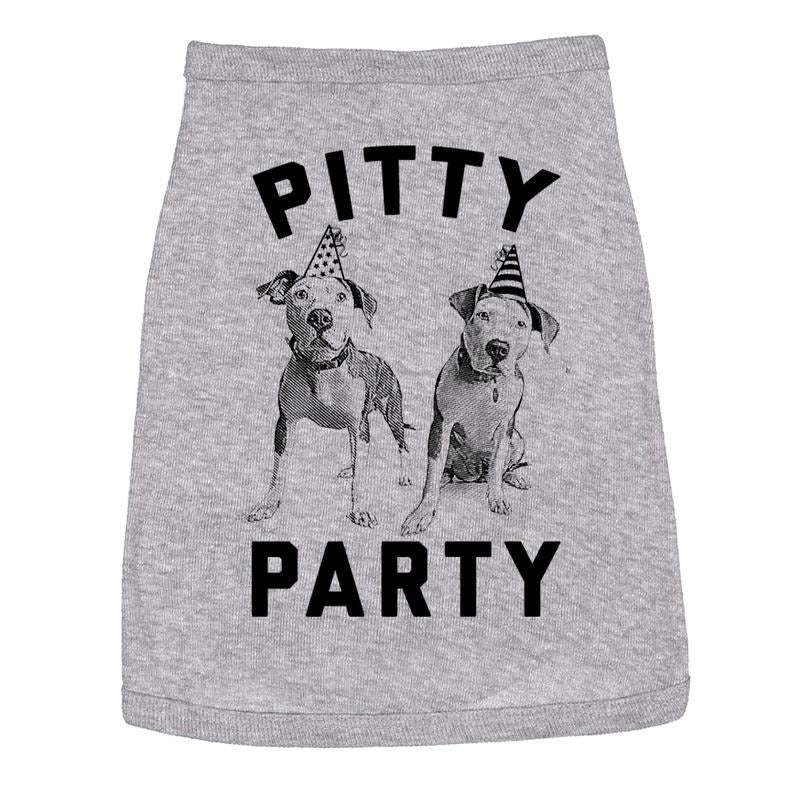 Dog Shirt Pitty Party Dog T Shirt For Pet Pitbull Funny Dog Puppy Shirt Light Grey Hoodie, Sweatshirt | WearSparks.com