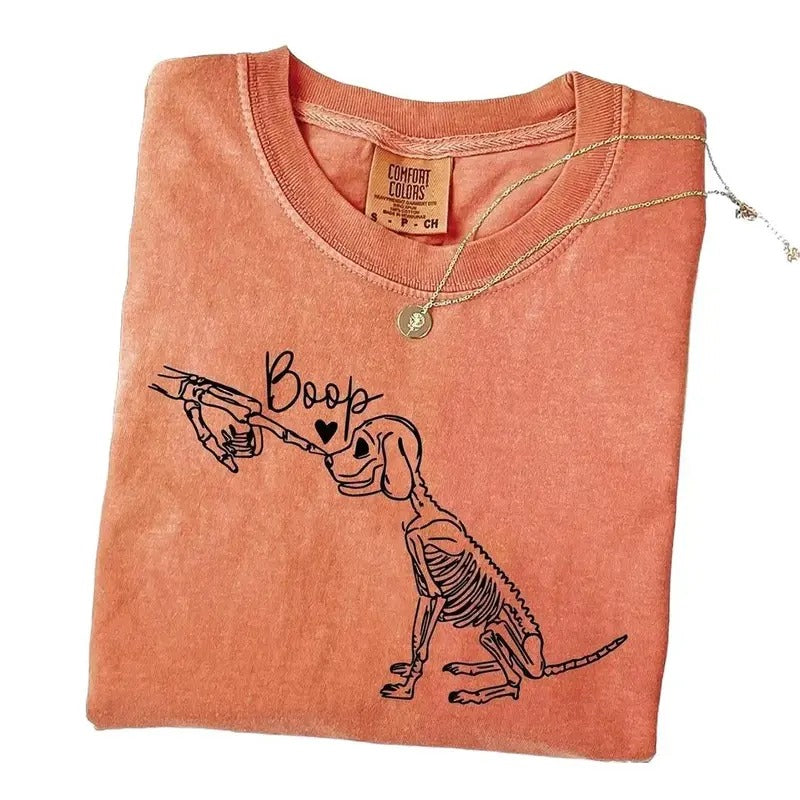 Dog Skeleton Tshirt, Funny Dog Shirt, Dog Lover Gifts, Dog Mom Sweatshirt, Skeleton Tee, 2024 Happy Halloween Hoodie