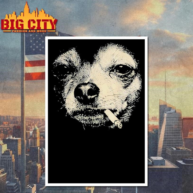Dog Smoking Cigarette Chihuahua Meme Shirt