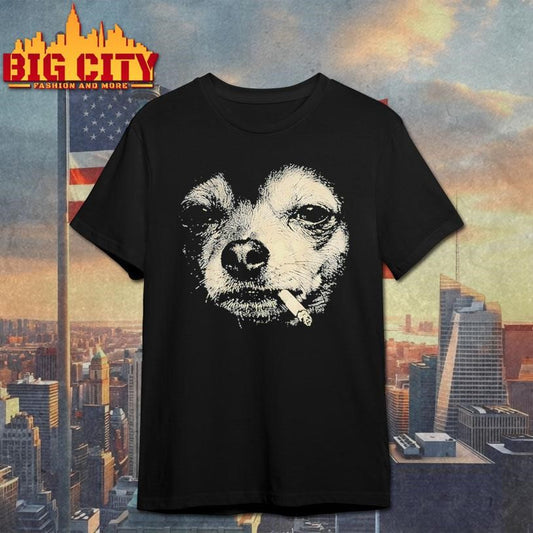 Dog Smoking Cigarette Chihuahua Meme Shirt