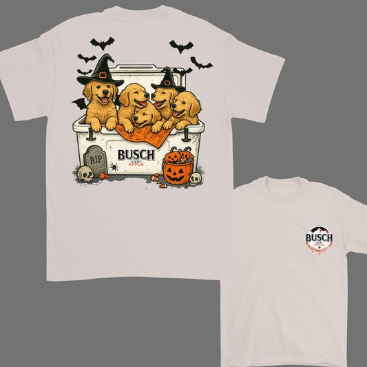 Dogs Beer Tees, Halloween T-Shirt Golden Retriever T-shirt, Halloween Cute Dog Trendy Shirt, Perfect Beer And Dog T-shirt...