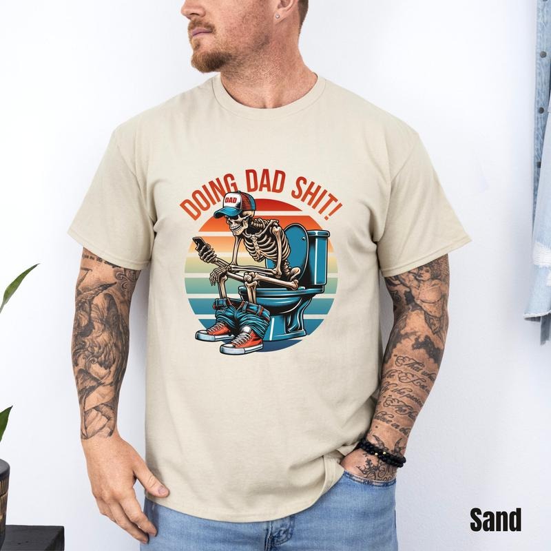 Doing Dad Shit Funny Dad Sweatshirt Dad Joke Shirt Snarky Skeleton Shirt Step Dad Shirtfunny Fatherhood Skull Dad Life...