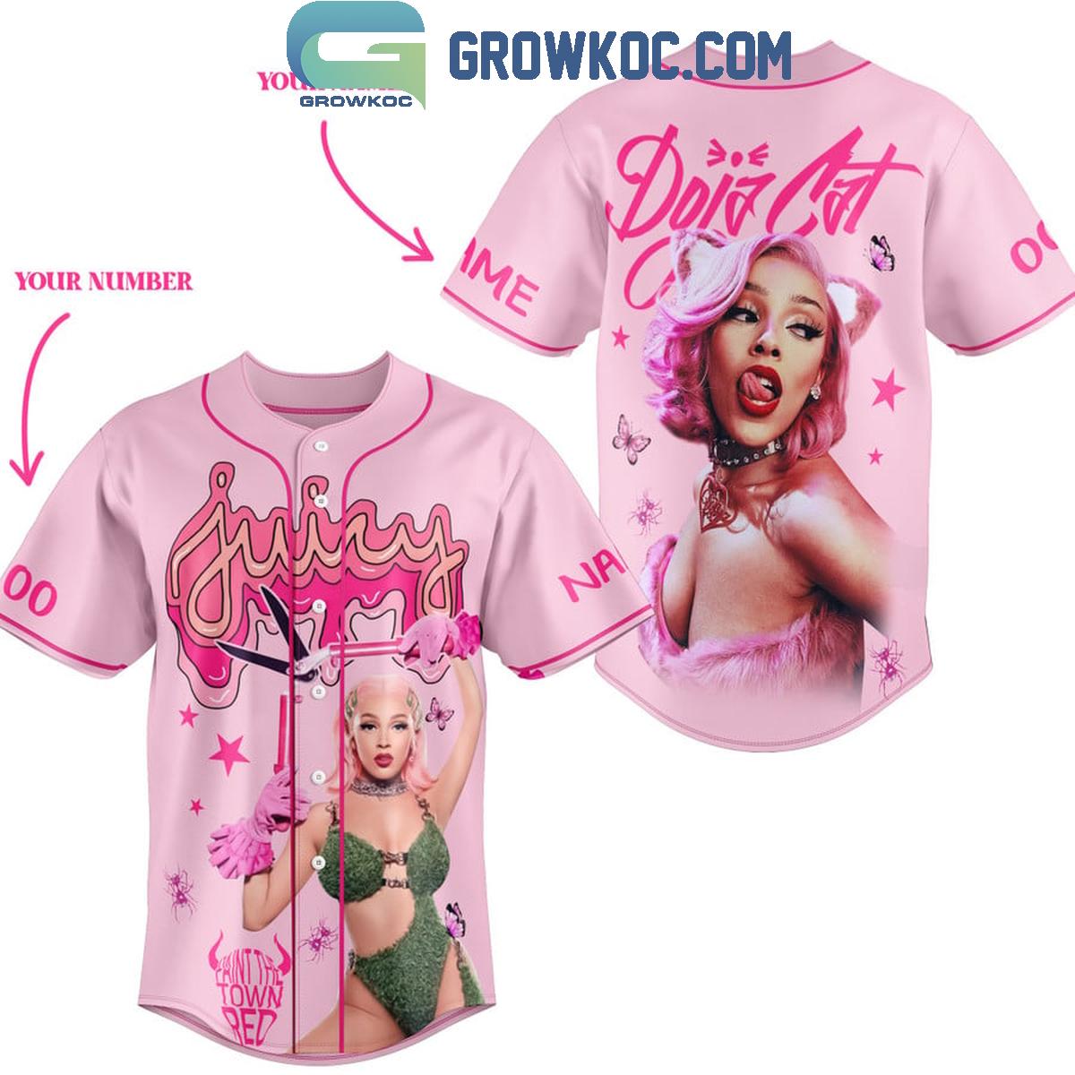 Doja Cat Juicy Fan Love Personalized Baseball Jersey