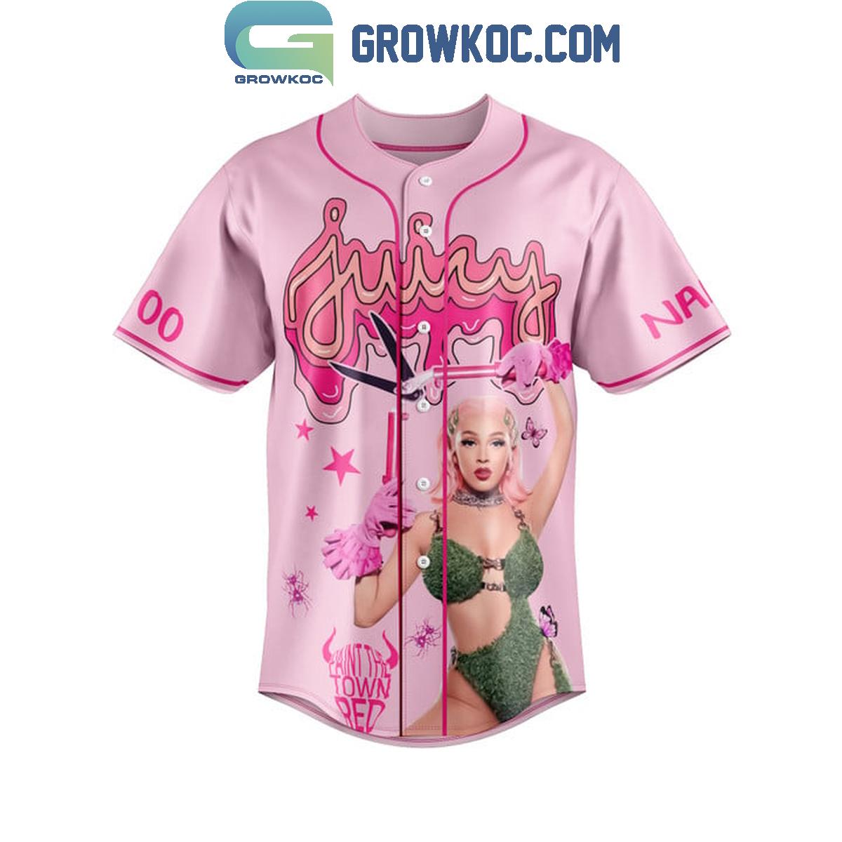 Doja Cat Juicy Fan Love Personalized Baseball Jersey