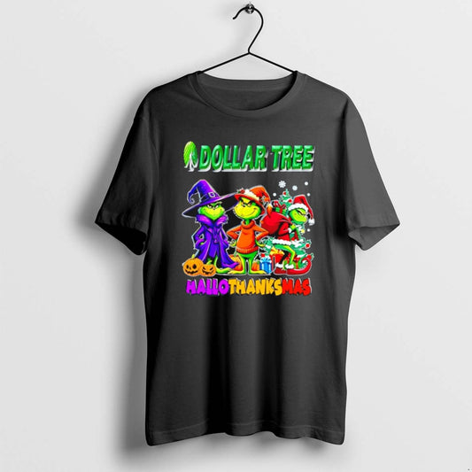 Dollar Tree X Grinch 2025 Halloween Thanksgiving Christmas T Shirts