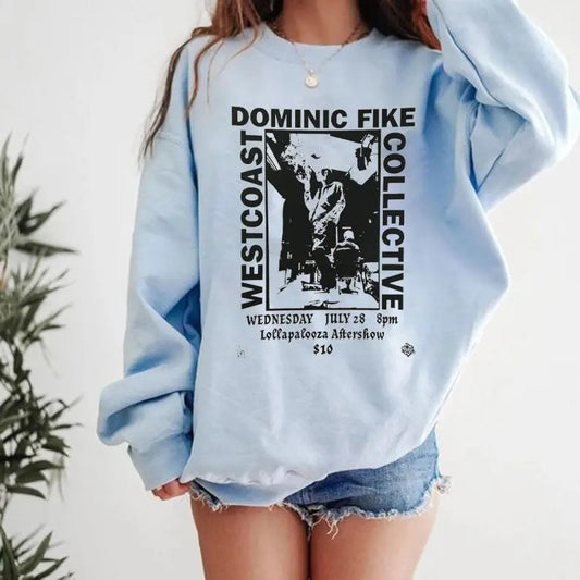 Dominic Fike Sunburn Tour album track list Sweatshirt, Rock Music Band T-Shirts, Hoodie | WearSparks.com