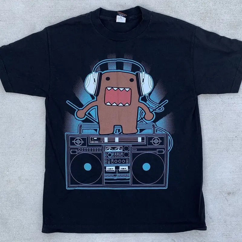 Domo Boombox Headphones T Shirt Unisex Full Size Hoodie, Sweatshirt | WearSparks.com