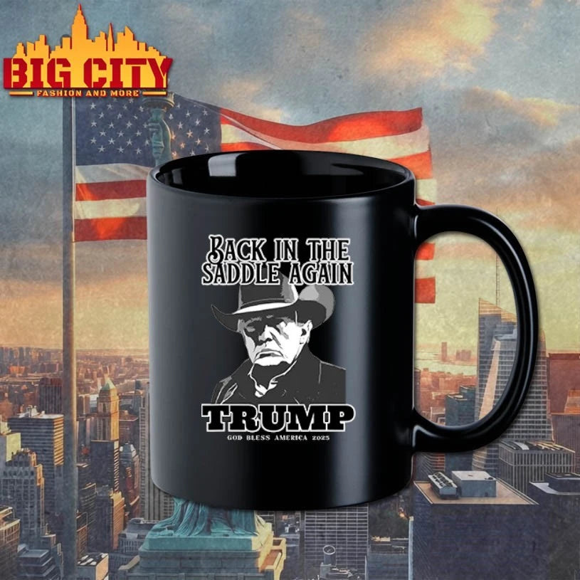 Donald Trump Inauguration Back In The Saddle Again Trump God Bless America 2025 Shirt