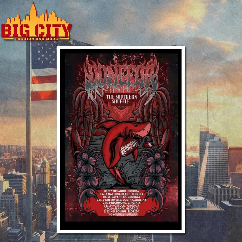 Donefor The Southern Shuffle Tour 2026 Poster Shirt