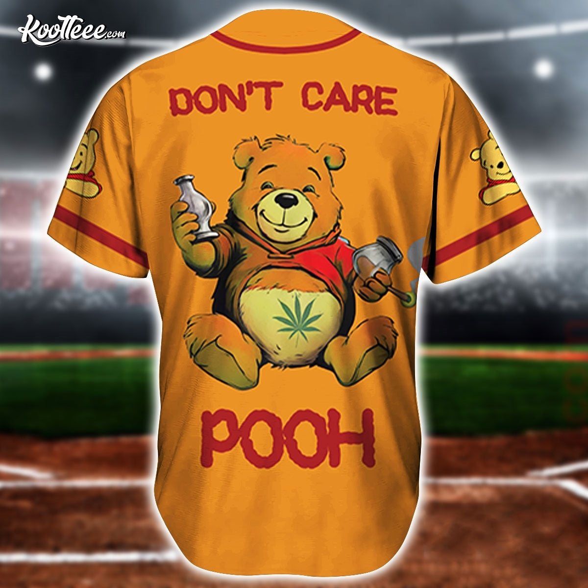 Dont Care Pooh Baseball Jersey