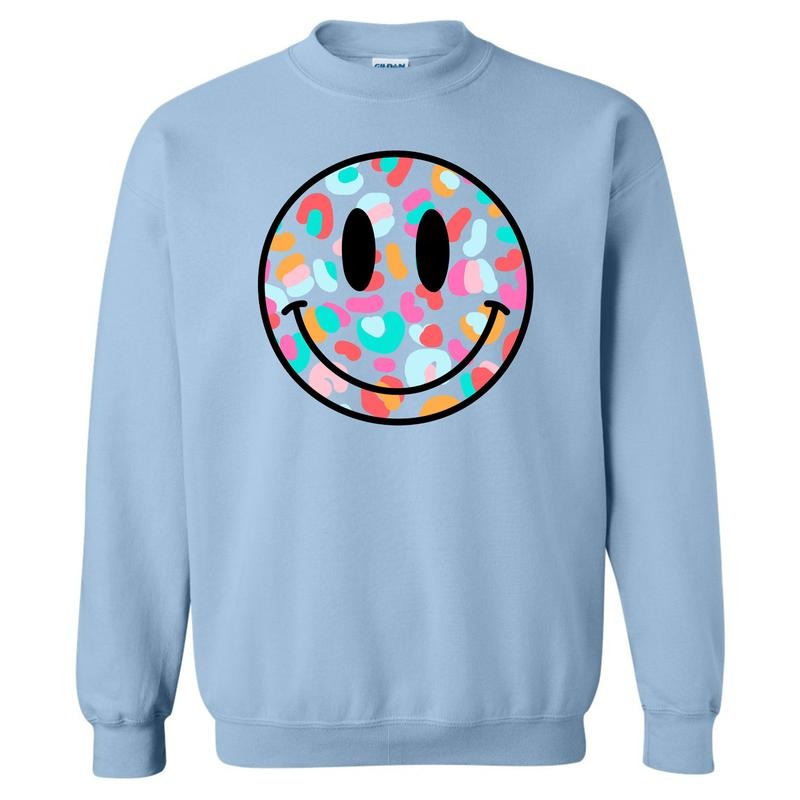 Doodle Cheetah Happy Face Sweatshirt 'NLB' T-Shirts, Hoodie | WearSparks.com