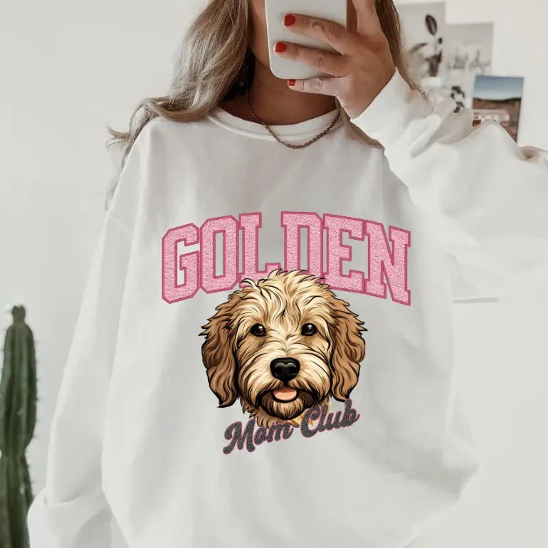 Doodle Mom Club Sweatshirt ~ Sweatshirt Unisex Apparel Relaxed Fit Printed in the USA Clothing Womenswear Casual and...