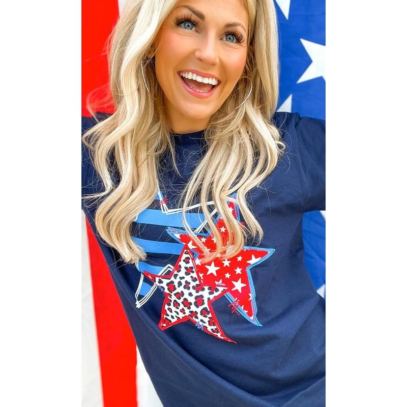 Doodle Star Graphic T-Shirt Hoodie, Sweatshirt | WearSparks.com