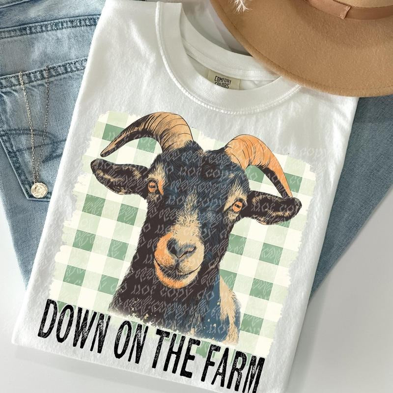 Down on the Farm Goat DTF Transfers - THIS IS NOT A SHIRT Hoodie, Sweatshirt | WearSparks.com
