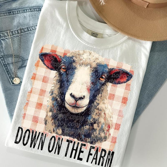 Down on the Farm Sheep DTF Transfers - THIS IS NOT A SHIRT Hoodie, Sweatshirt | WearSparks.com