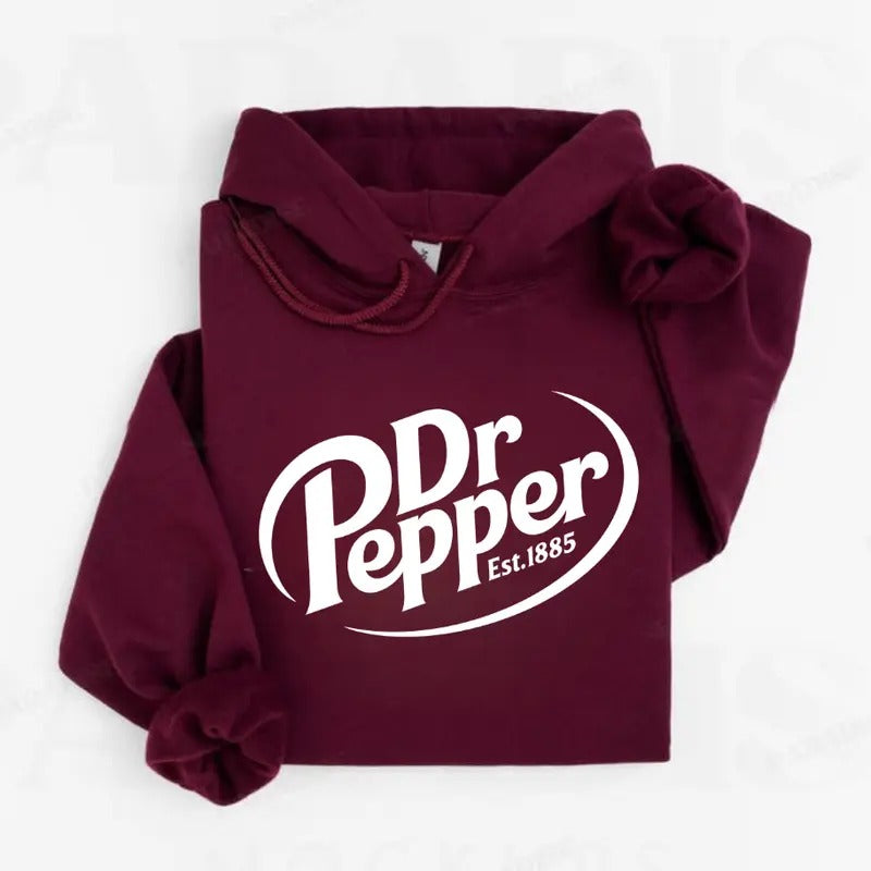 Dr. Pepper Hoodie, Dr Pepper Lover Hoodie, Dr Pepper Gift, Gift for Girlfriend, Gift for Boyfriend, Casual Comfortable...