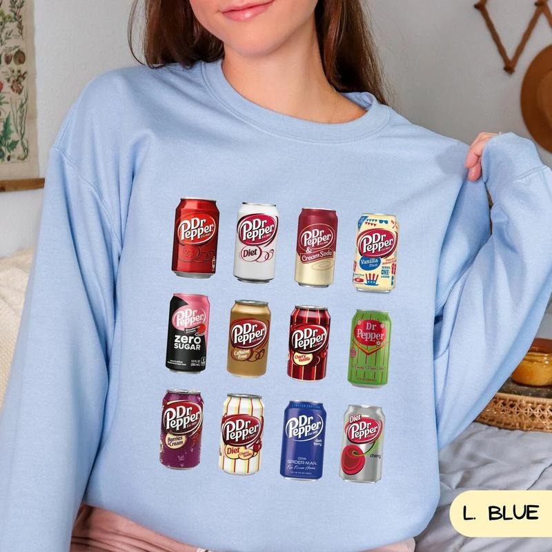 Dr. Pepper Sweatshirt, Soda Sweatshirt, Vintage Soda Canned Sweater, Trendy Sweatshirt For Christmas, Gift for Soda...