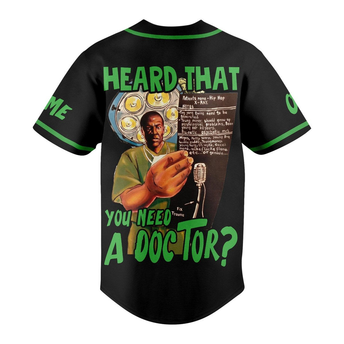 Dr Dre Heard That You Need Doctor Personalized Baseball Jersey