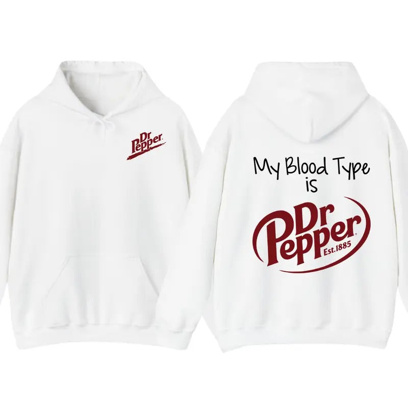 Dr Pepper Hoodie, TShirt, My Bl Type Is Dr Pepper T-Shirt 2 Sided T-Shirt For Men And Women Sweatshirt | WearSparks.com