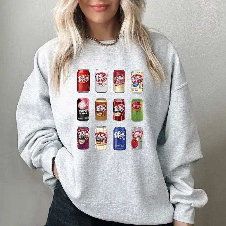 Dr Pepper Sweatshirt Vintage Soda Canned Sweater T-Shirts, Hoodie | WearSparks.com
