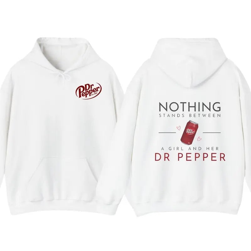Dr. Pepper Nothing Stands Between A Girl And Her Dr Pepper Softstyle Hoodie T-Shirt,Dr. Pepper Lover For Men For Women,...