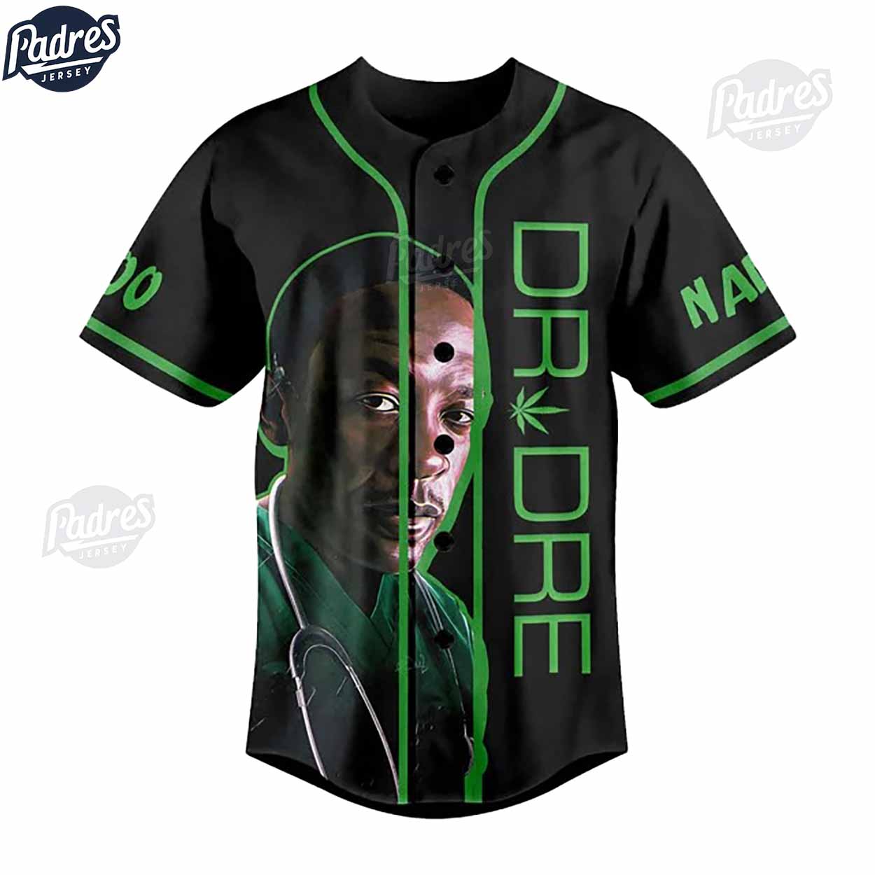 Dr.Dre Custom Baseball Jersey Outfit - Heard That You Need Doctor - Padres Jersey Oasis: Elevate Your Baseball... (Image 1)