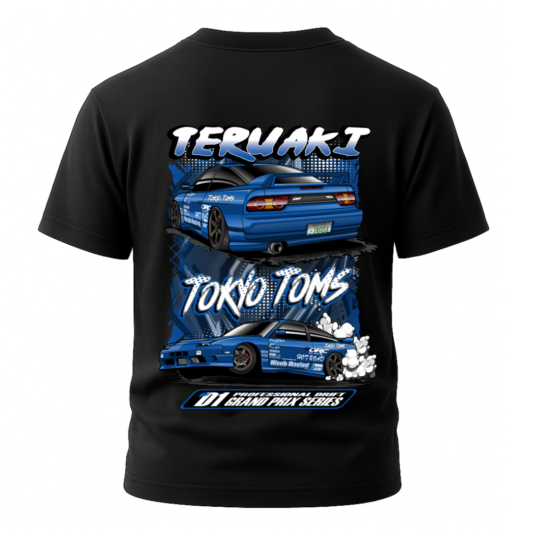Teruaki 180SX Drift T-Shirt – D1 Grand Prix Series Hoodie, Sweatshirt | WearSparks.com
