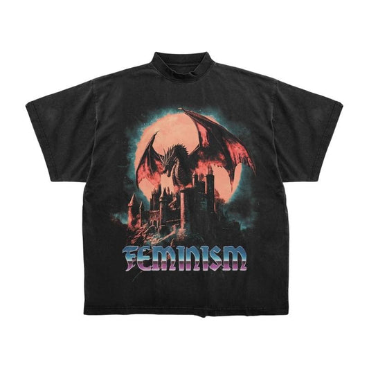 Dragon Graphic T-Shirt, Fantasy  Gothic Tee, Y2K Aesthetic Dragon Shirt Hoodie, Sweatshirt | WearSparks.com