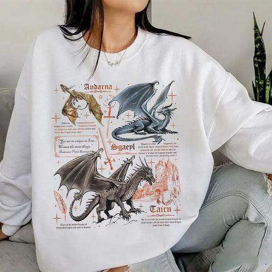 Dragon Rider Sweatshirt, Fourth Wing Tee Shirt, Basgiath War College T-shirt, Violet Sorrengail Shirt Hoodie | WearSparks.com