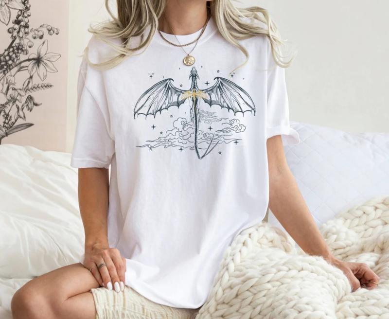 Dragon Rider Tee Shirt, Basgiath War College T-Shirt, Fourth Wing Shirt, Riders Quadrant Sweatshirt, The Empyrean Series...