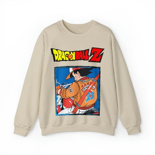 DragonBall Z Goku Graphic Heavyweight Crewneck Sweatshirt Anime Manga Japanese Inspired Clothing T-Shirts, Hoodie