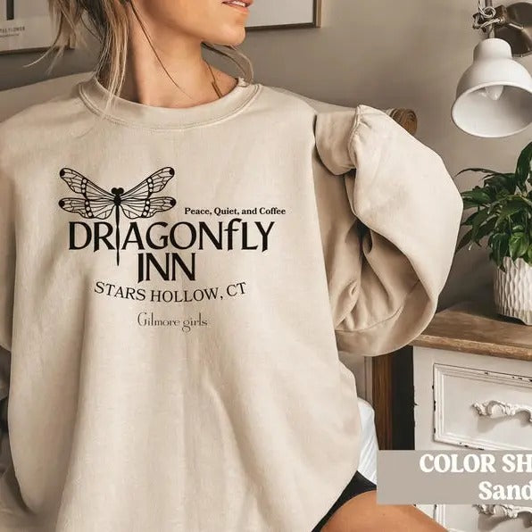 Dragonfly Inn Sweatshirt, Gilmore Girls Sweatshirt, Stars Hollow Sweatshirt, Gilmore Girl Gifts, Gilmore girls merch...