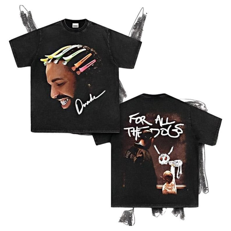 Drake For All The Dogs T-Shirt , Graphic Tee Iconic Style for Rap Fans Hoodie, Sweatshirt | WearSparks.com