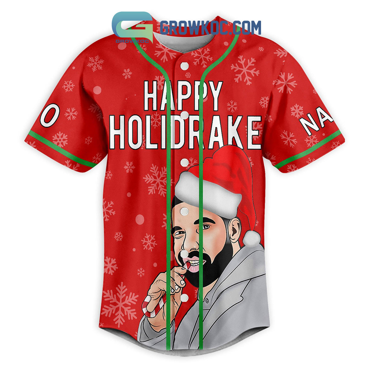 Drake Happy Holiday Merry Christmas I Know When Those Sleigh Ring Bells Personalized Baseball Jersey