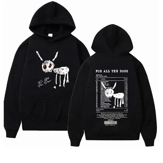 Drake Hoodie Streetwear Unisex | For All The Dogs Hoodie | Hip Hop Urban Clothing | Premium Quality Hoodie T-Shirts,...