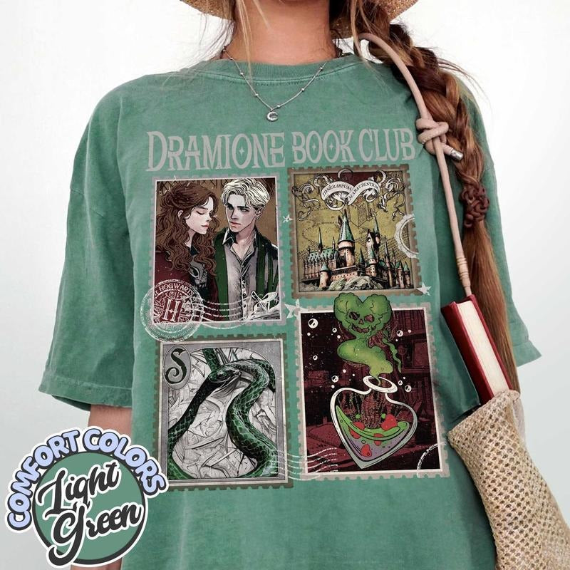 Dramione Manacled T-Shirt, Malfoy Manor Granger T Shirt, Bookish Fan Fic Shirt, Magic Wizard School, Hp Merch,Snake House...