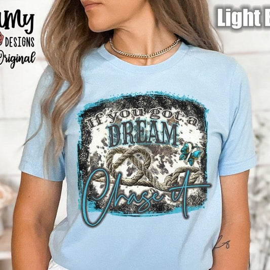 Dream Chase It Tee, Bella Canvas Tee, Unisex Tee, Front Design, Concert Shirt, Country Music T Shirt, Western 2U3H4...