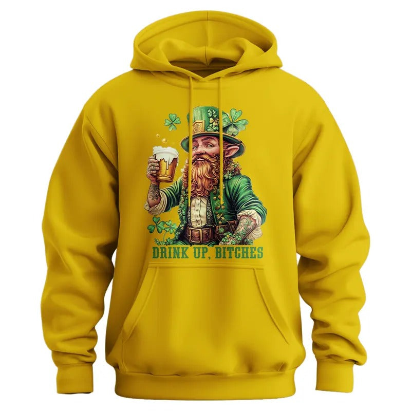 Drink Up, Bitches Unisex St. Patrick's Day Hoodie T-Shirts, Sweatshirt | WearSparks.com
