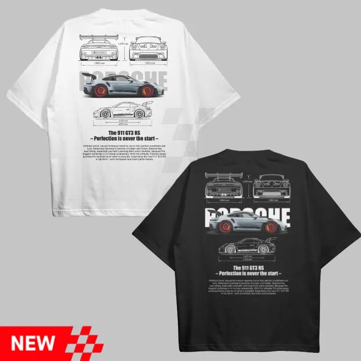 Drive in Style: Car-Themed Vintage Graphic Tees, Porsche T-Shirt, 911 GT3 RS Technical Specs Shirts, Sport Car Gift Shirt...
